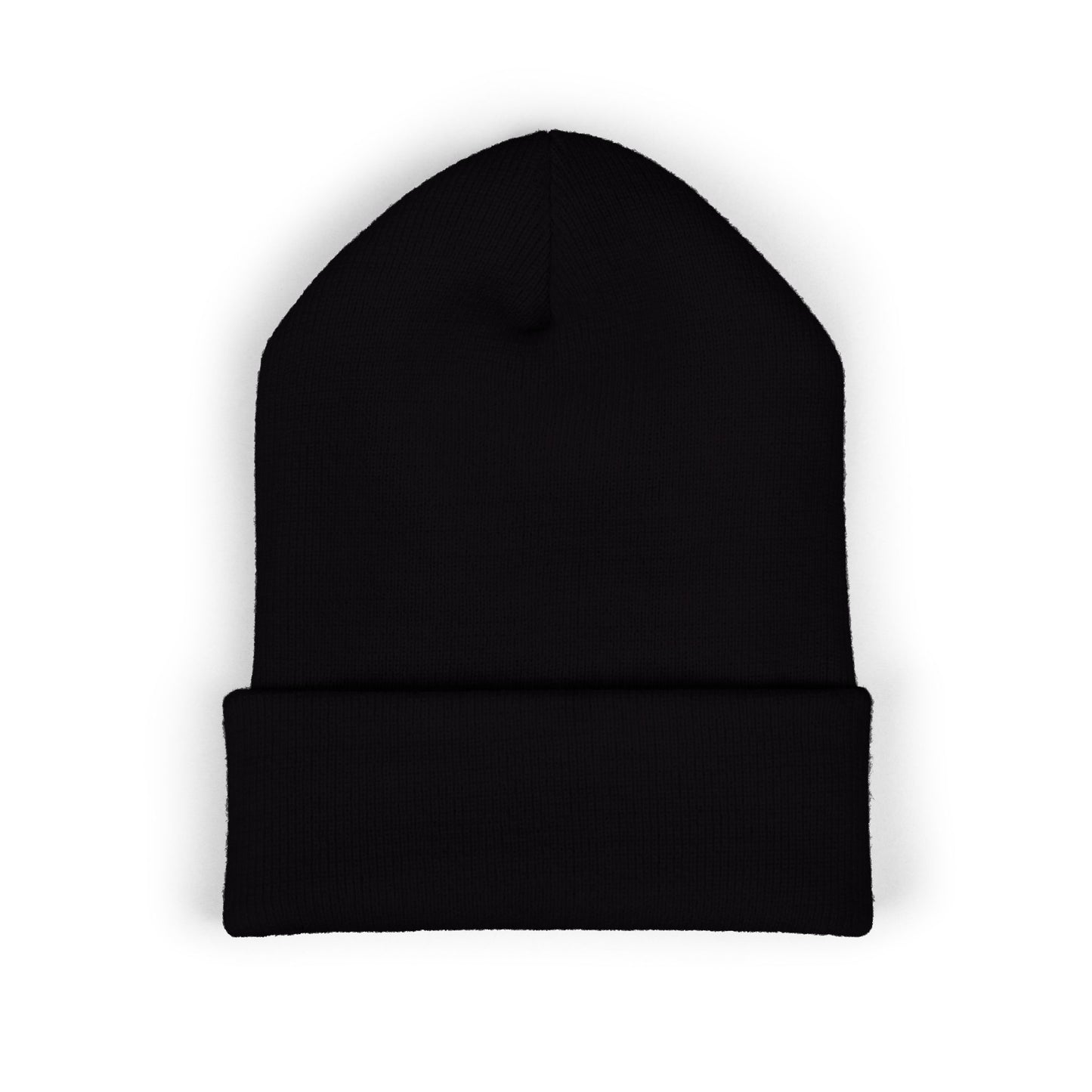 Miami Sunset Toy Box - Black Embroidered Cuffed Beanie