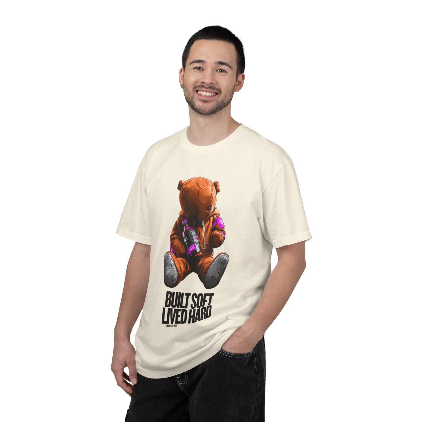 Built Soft Lived Hard, Teddy Bear - Unisex T Shirt