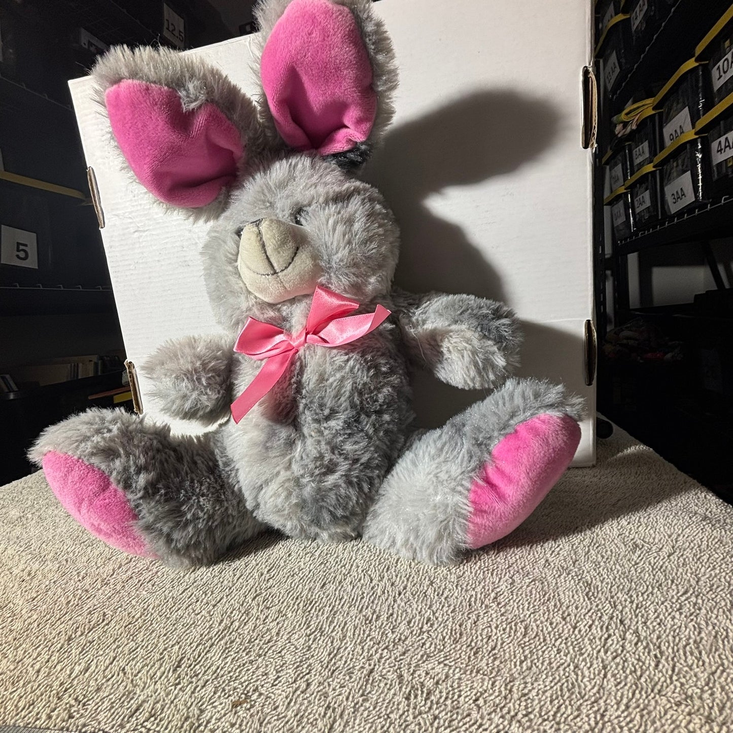 Kelly Gray Bunny- Plushie
