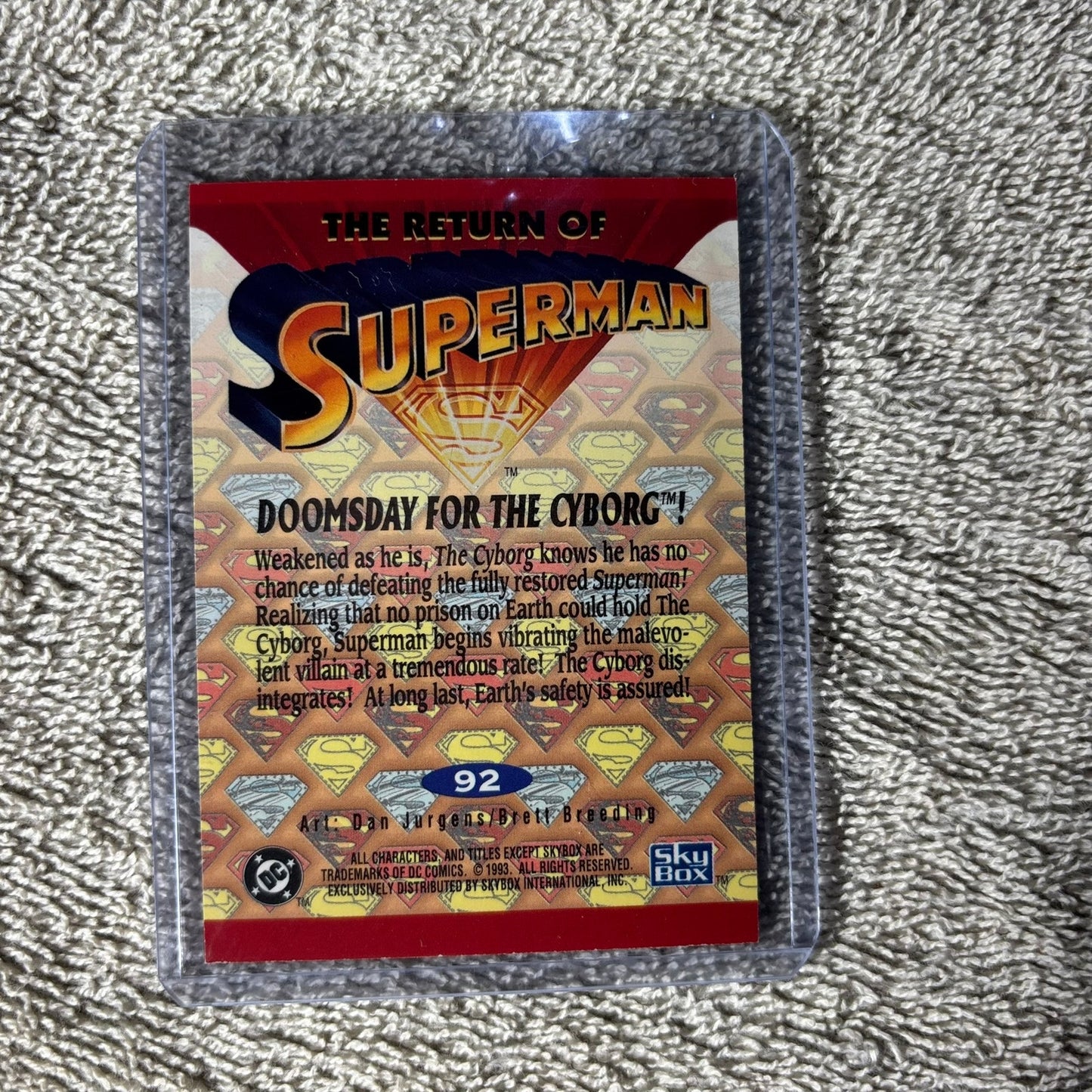Vintage Superman - Trading Card