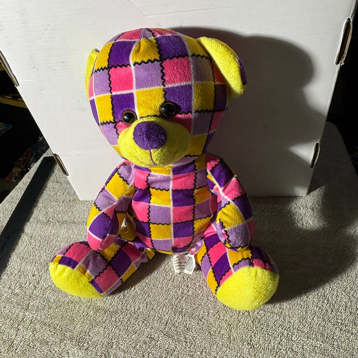 Checkered Bear - Plushie