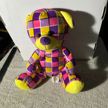 Checkered Bear - Plushie