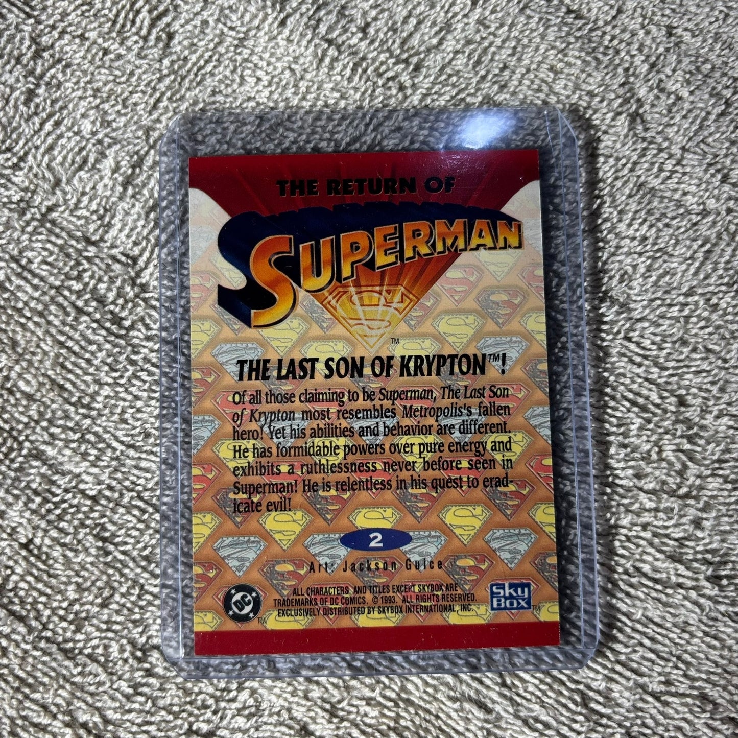 Vintage Superman - Trading Card