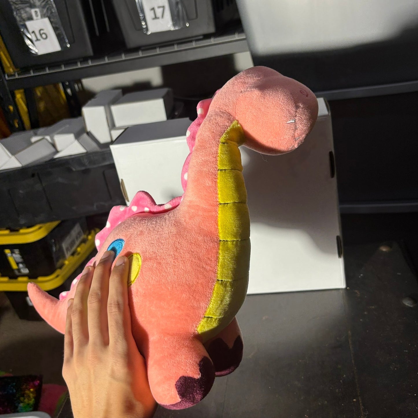 Pink Dino - Plushie