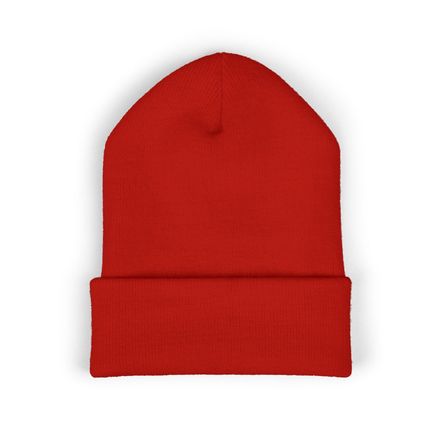 STB - Red Embroidered Cuffed Beanie