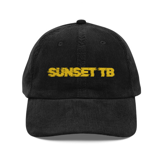 SUNSET TB Yellow — Embroidered Vintage Corduroy Cap