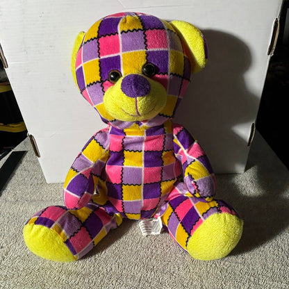 Checkered Bear - Plushie