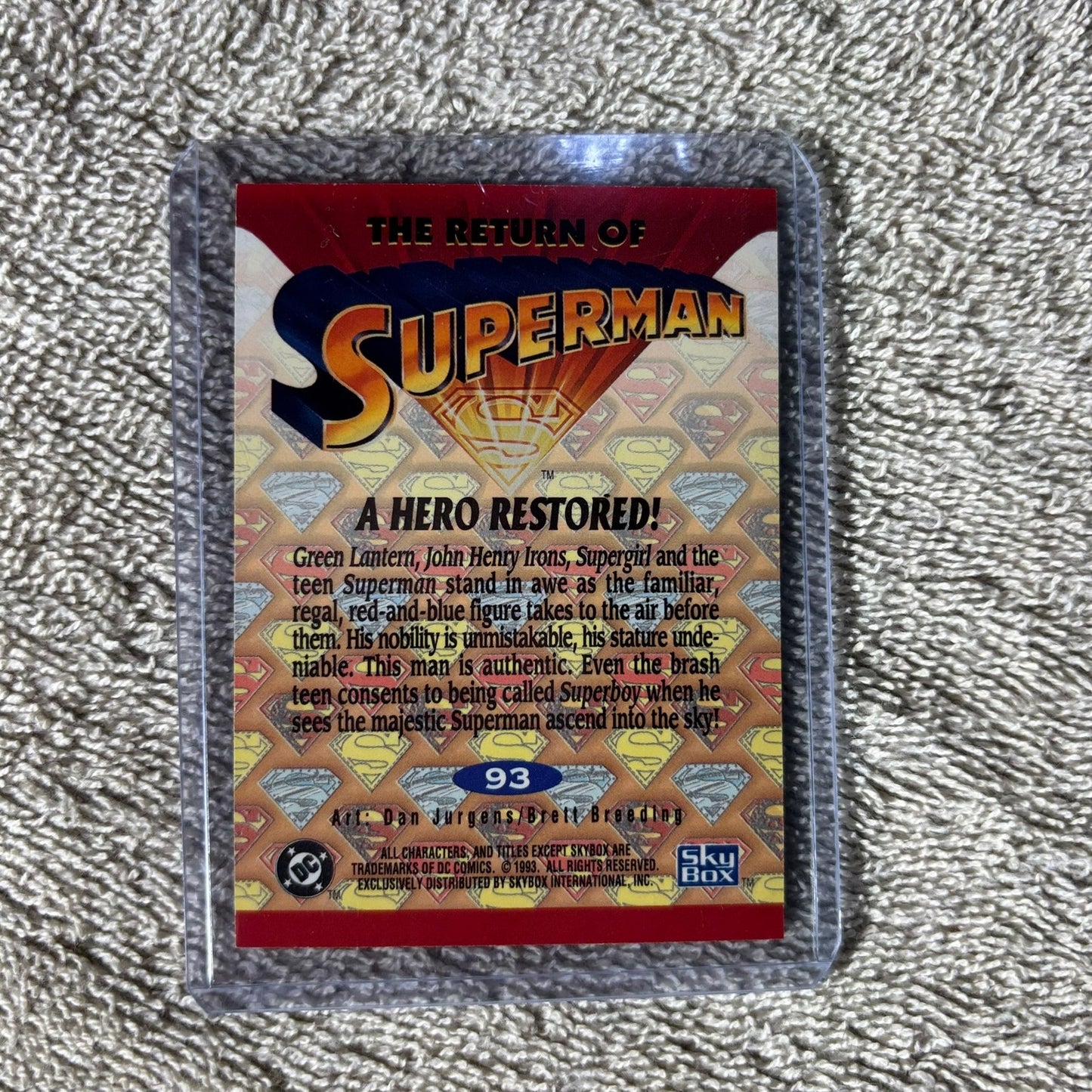 Vintage Superman - Trading Card
