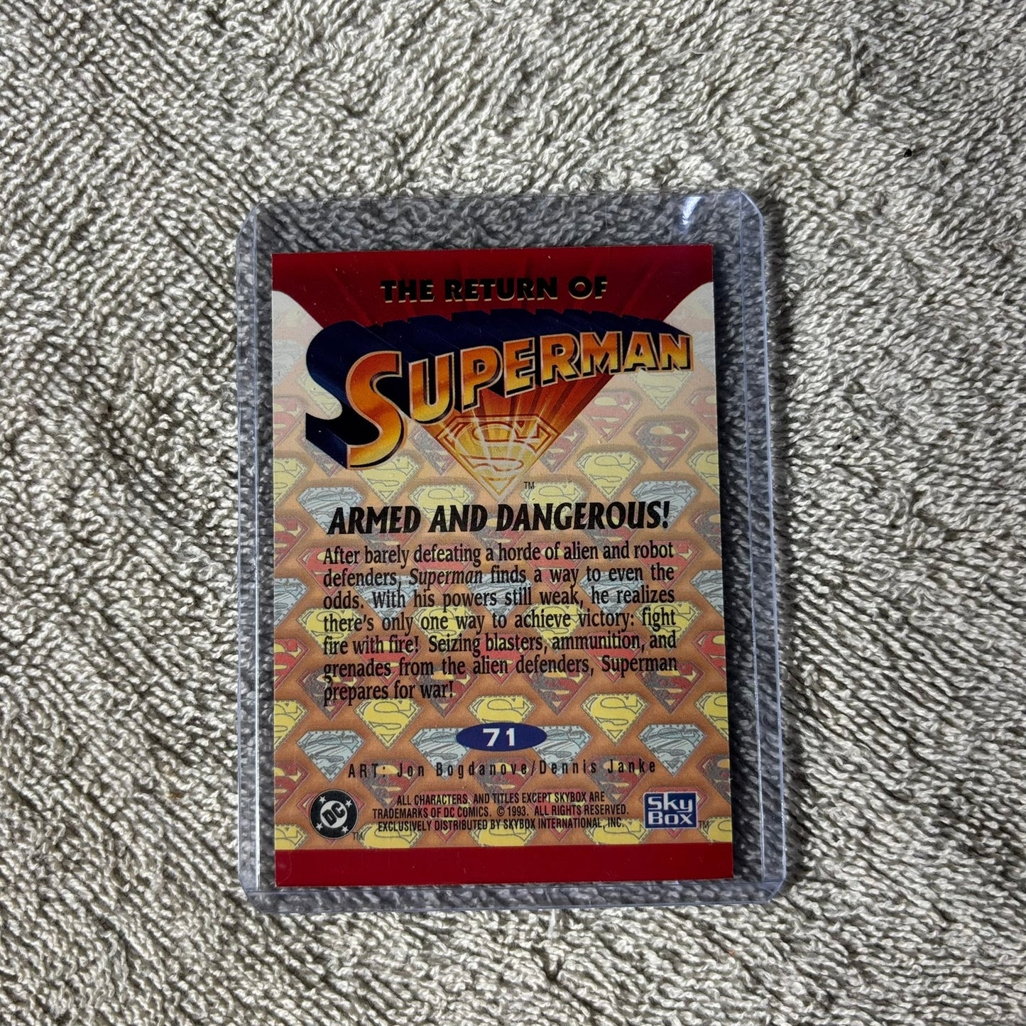 Vintage Superman - Trading Card
