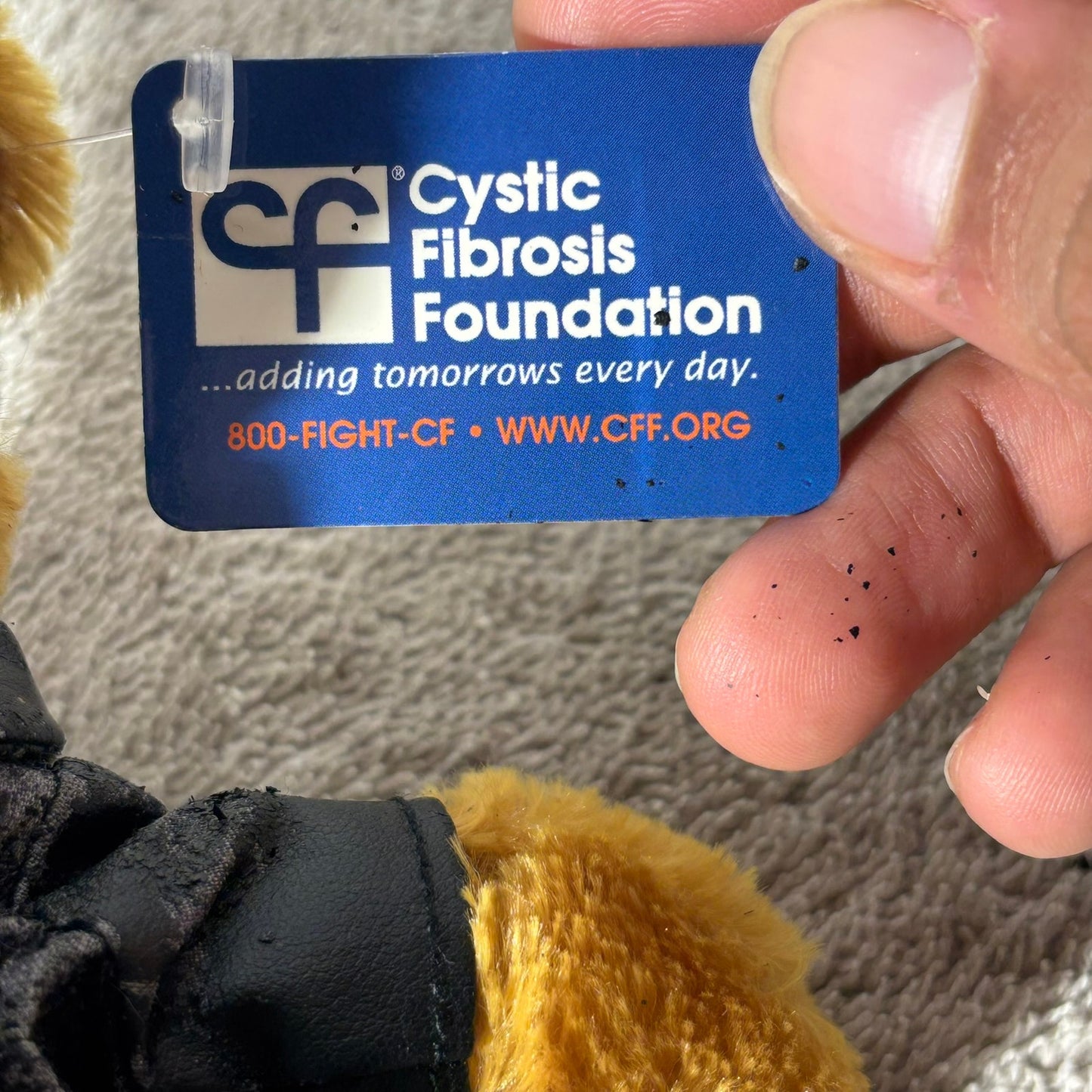 Vintage Biker Bear- Plushie