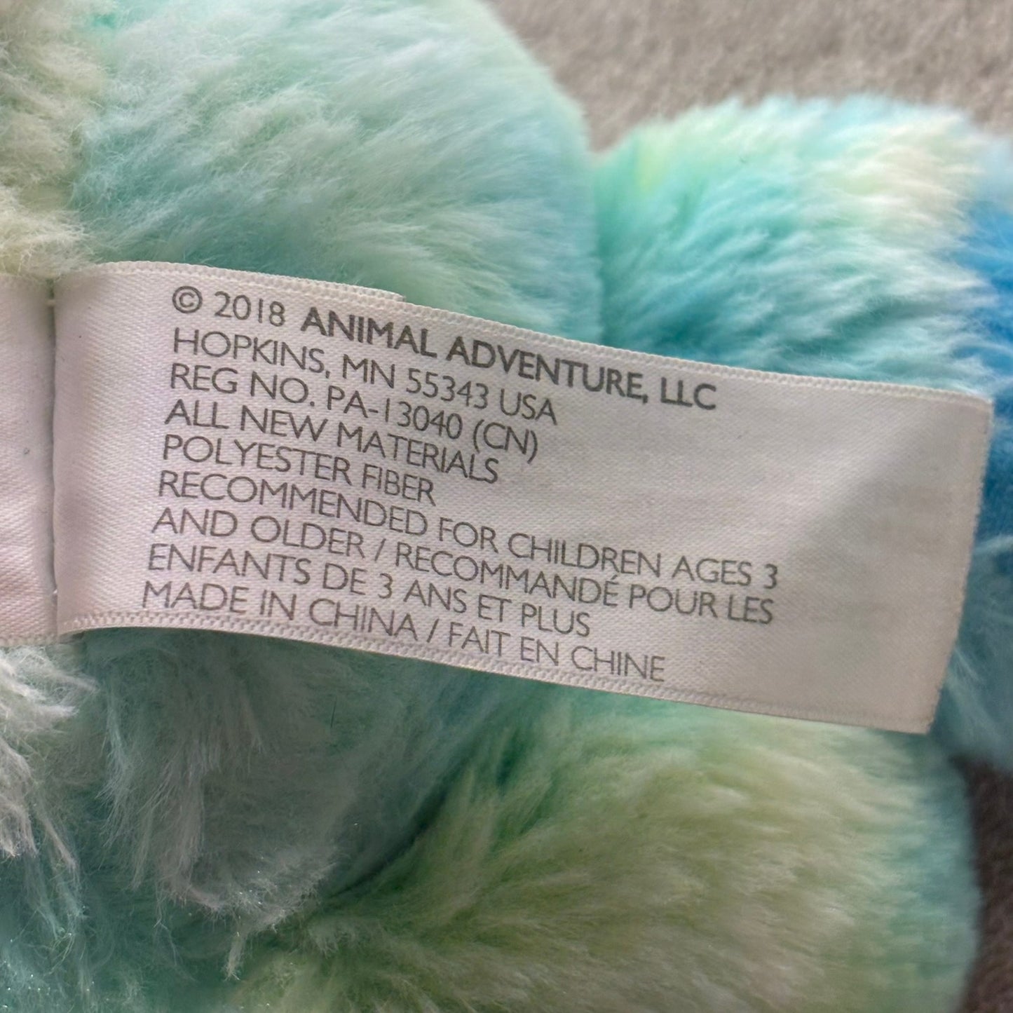 Aqua Green Blue Bear - Plushie