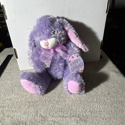 Happy Spring Purple Bunny - Plushie