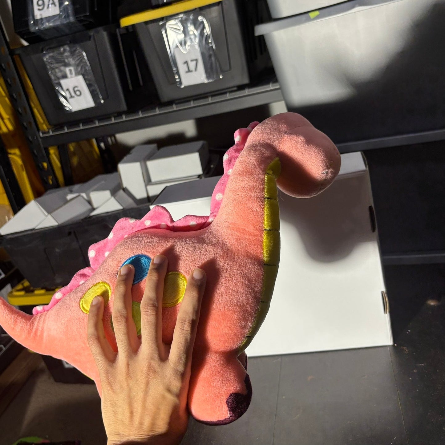 Pink Dino - Plushie