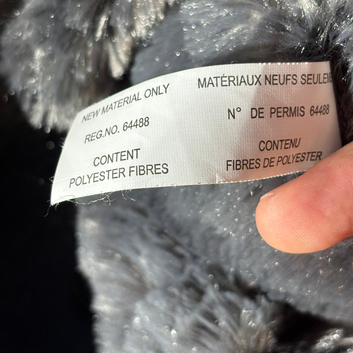 Grey Teddy Bear - Plushie