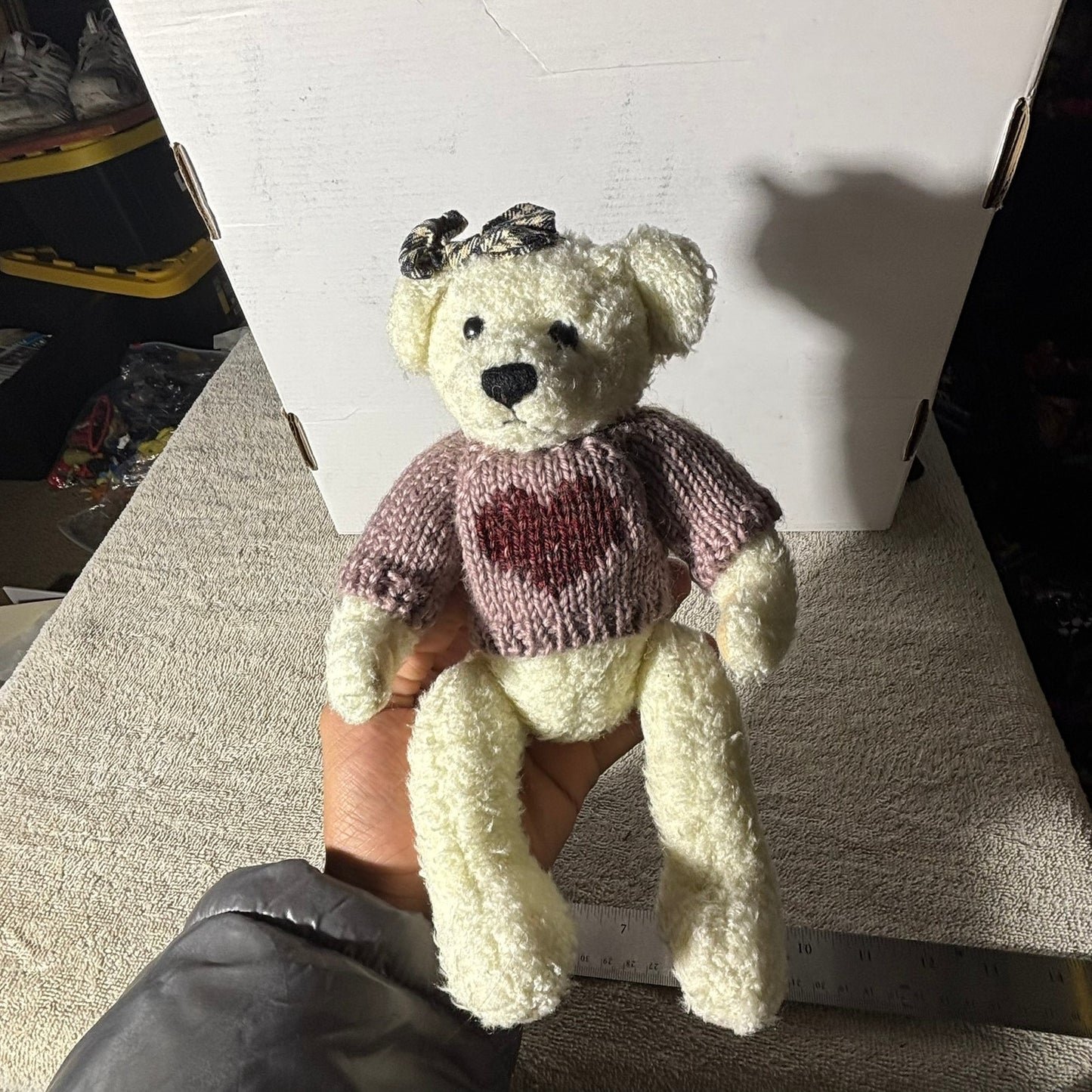 White Love Bear - Plushie