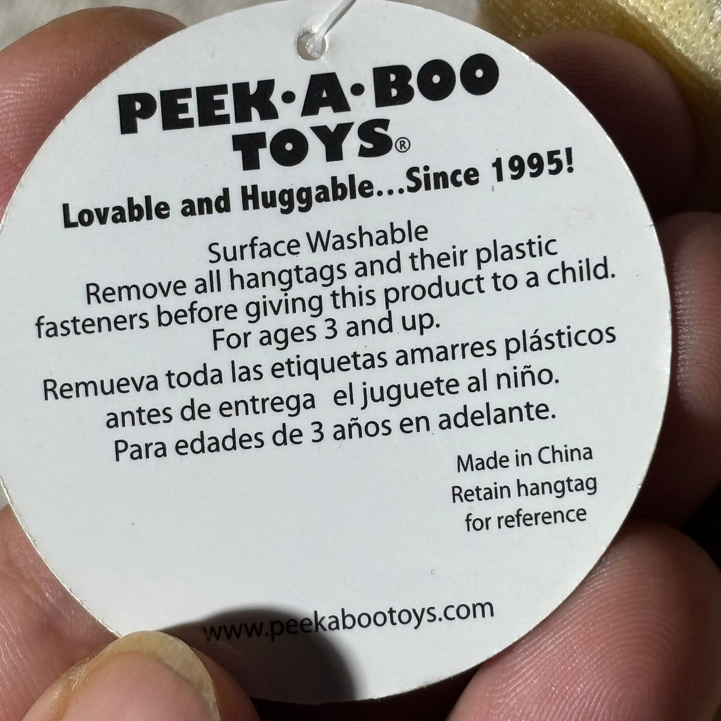 Peek A Boo Toys - Plushie