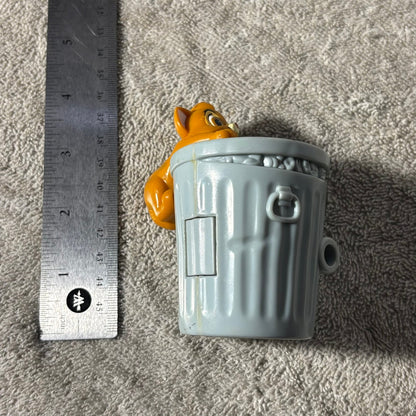 Cat On Trash Can - Toy