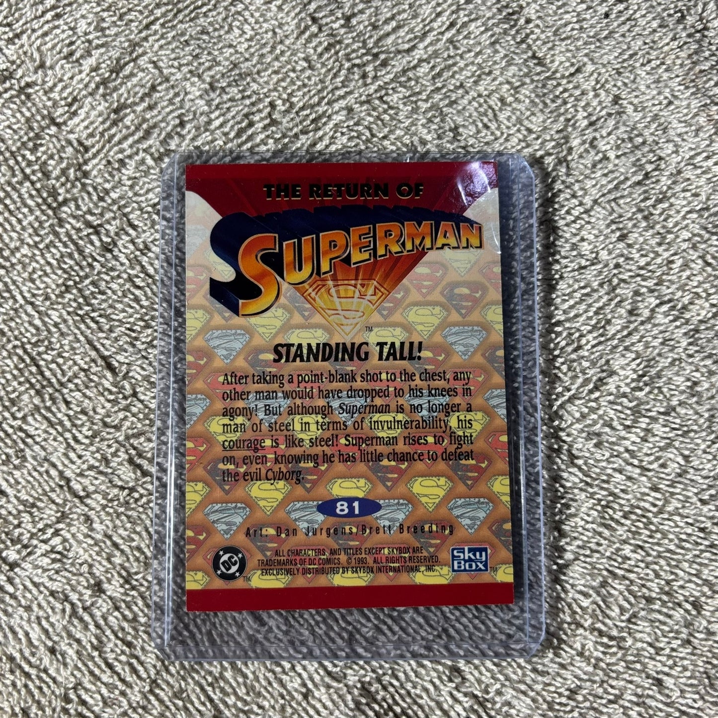 Vintage Superman - Trading Card