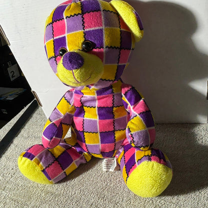 Checkered Bear - Plushie