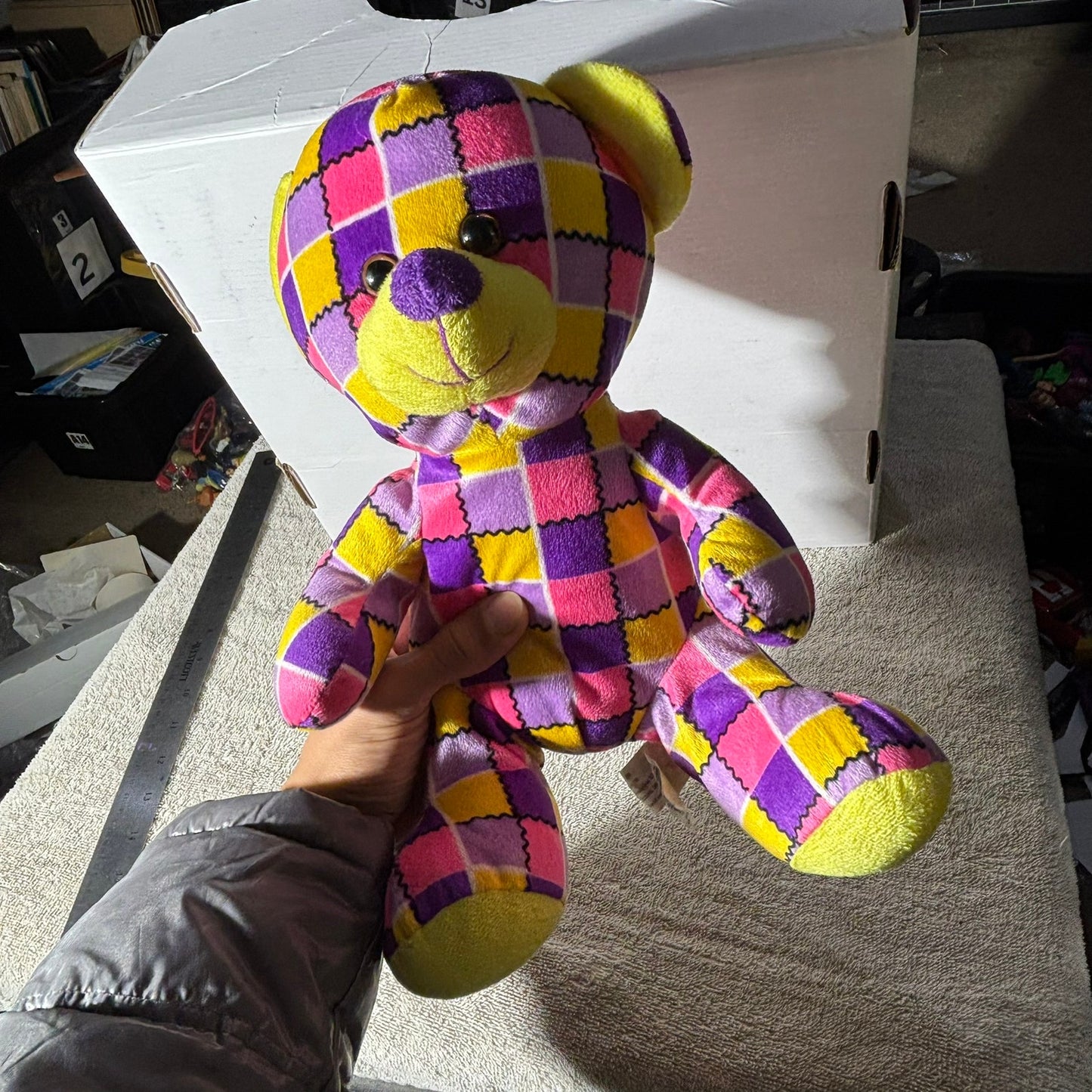 Checkered Bear - Plushie