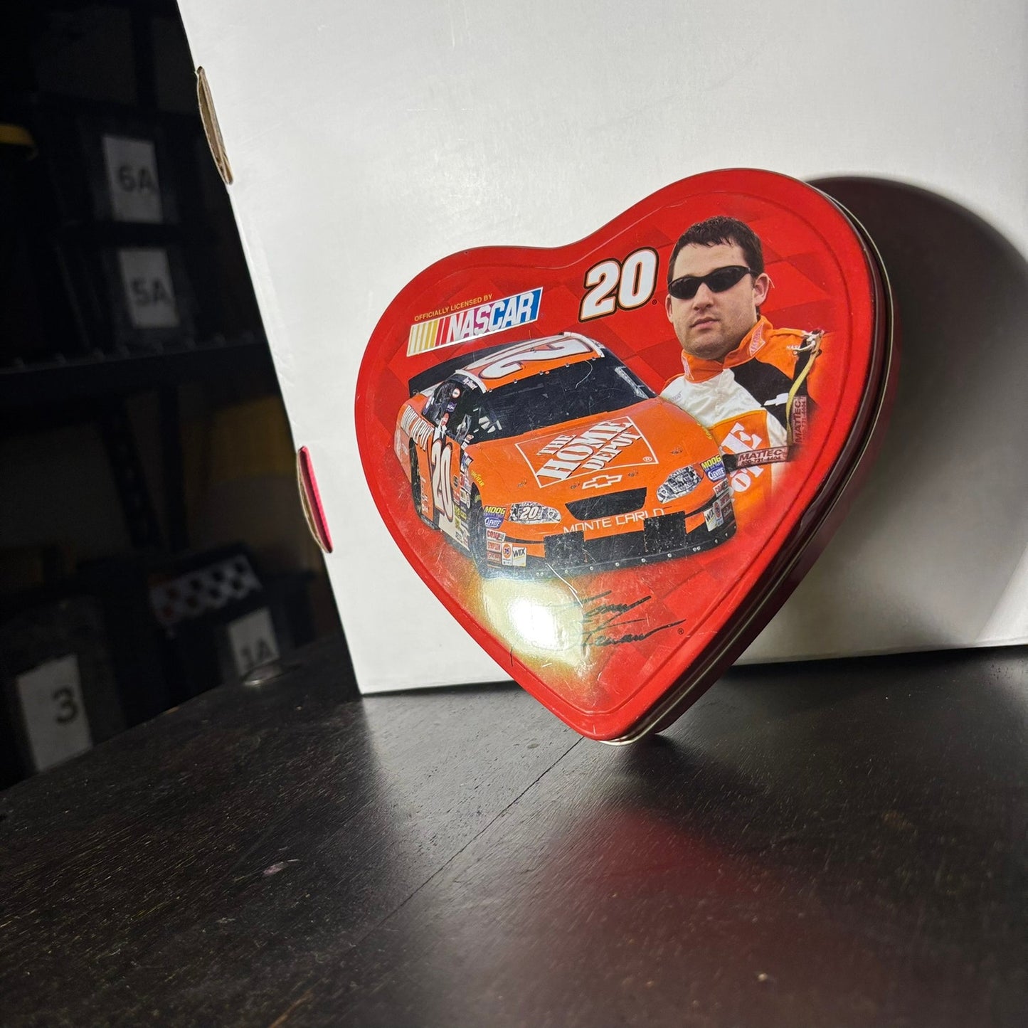 Nascar Tin Heart Box - Toy