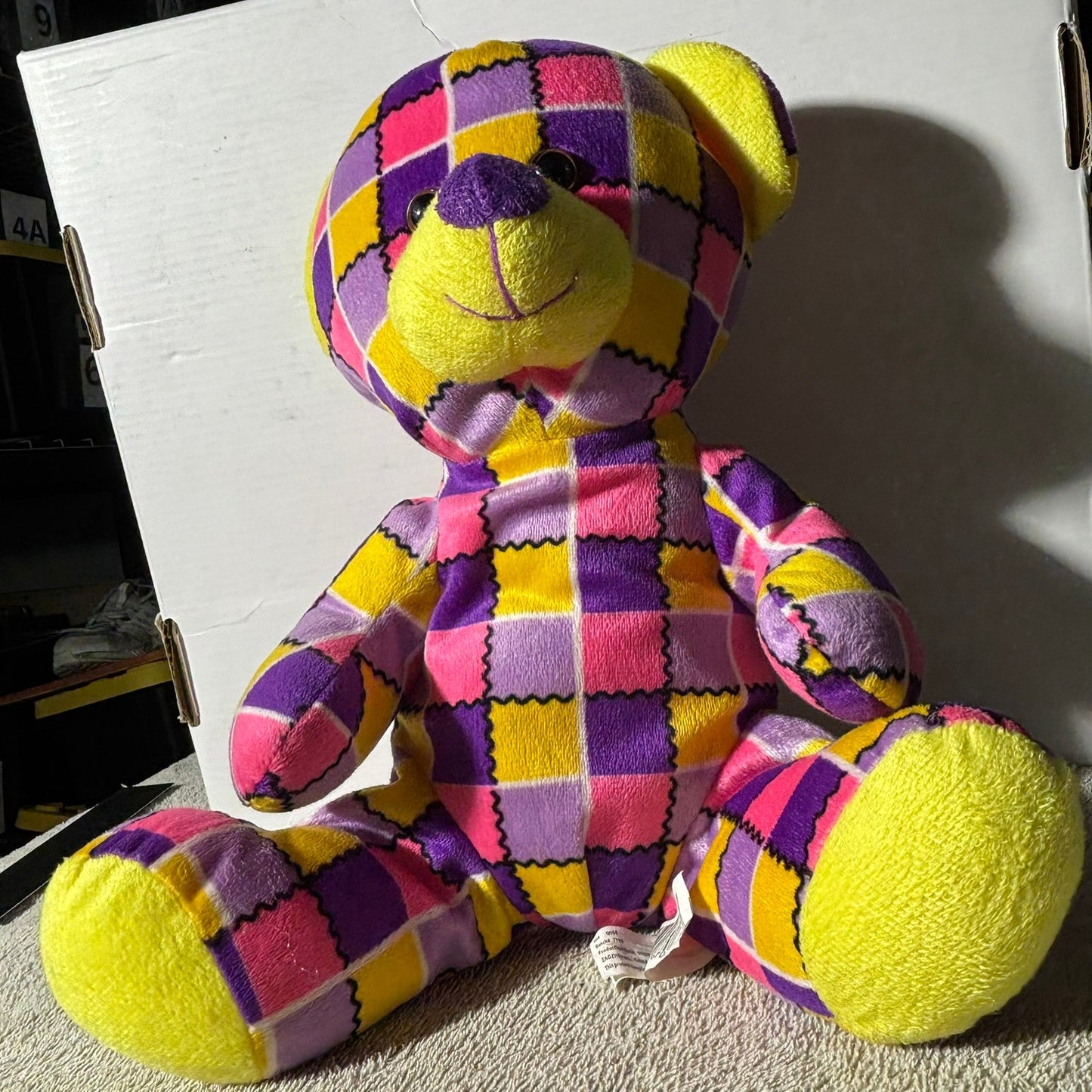 Checkered Bear - Plushie