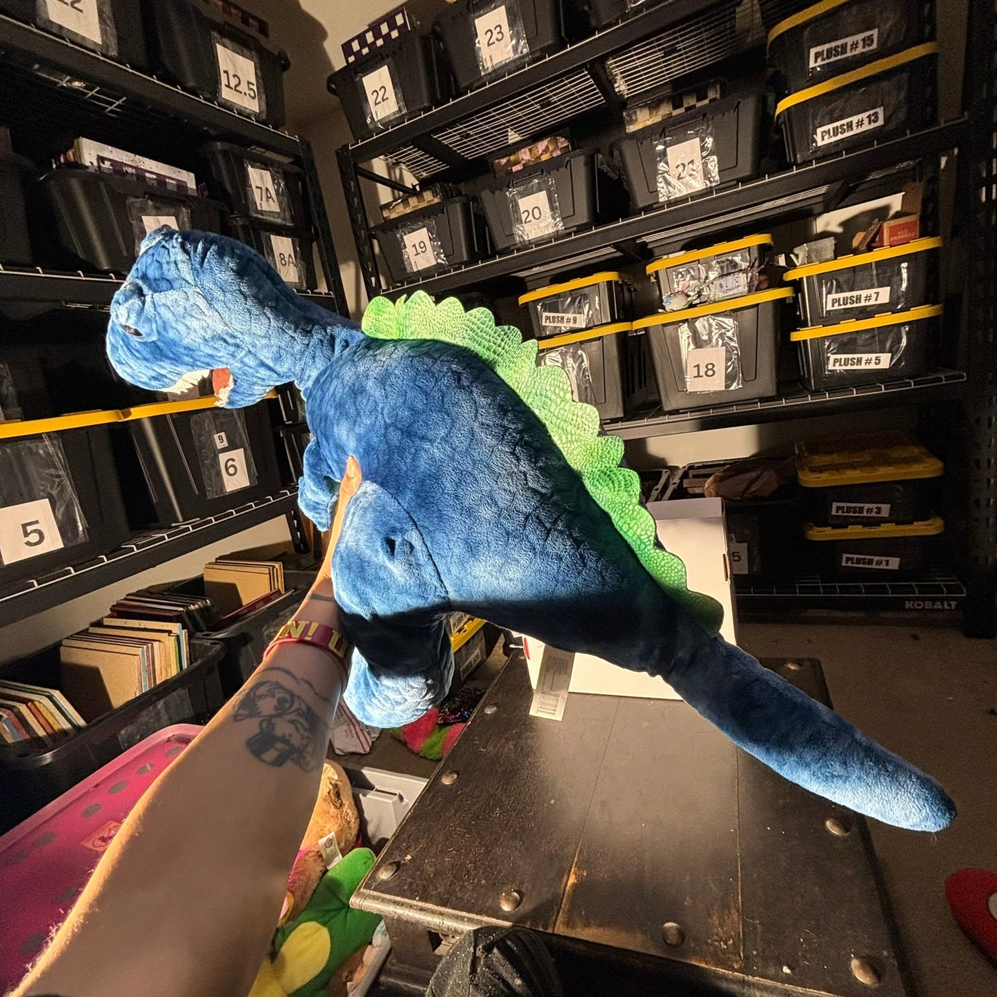 Large Blue Dinosaur - Plushie