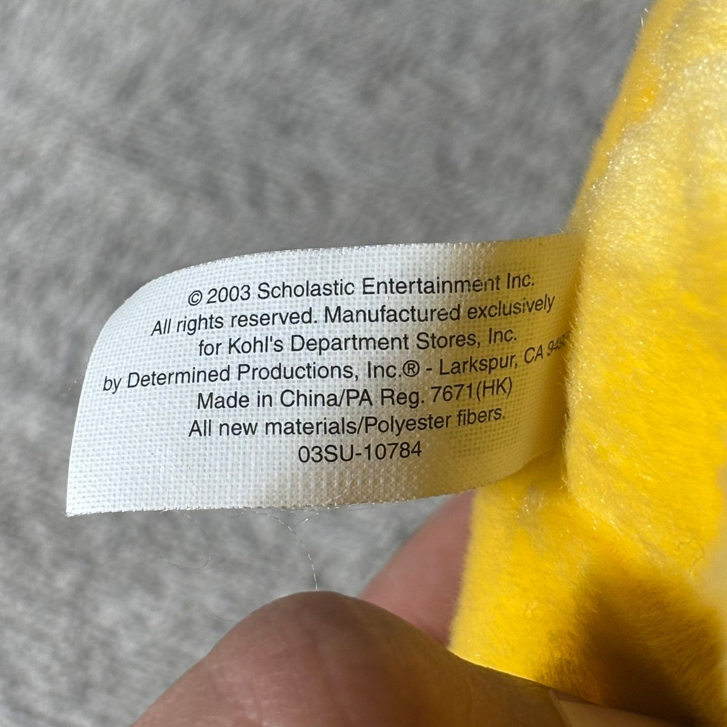 Kohl's Yellow Dog - Plushie