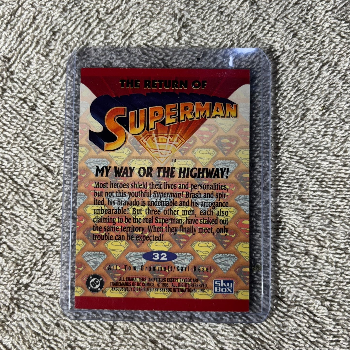 Vintage Superman - Trading Card