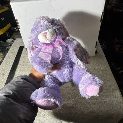Happy Spring Purple Bunny - Plushie