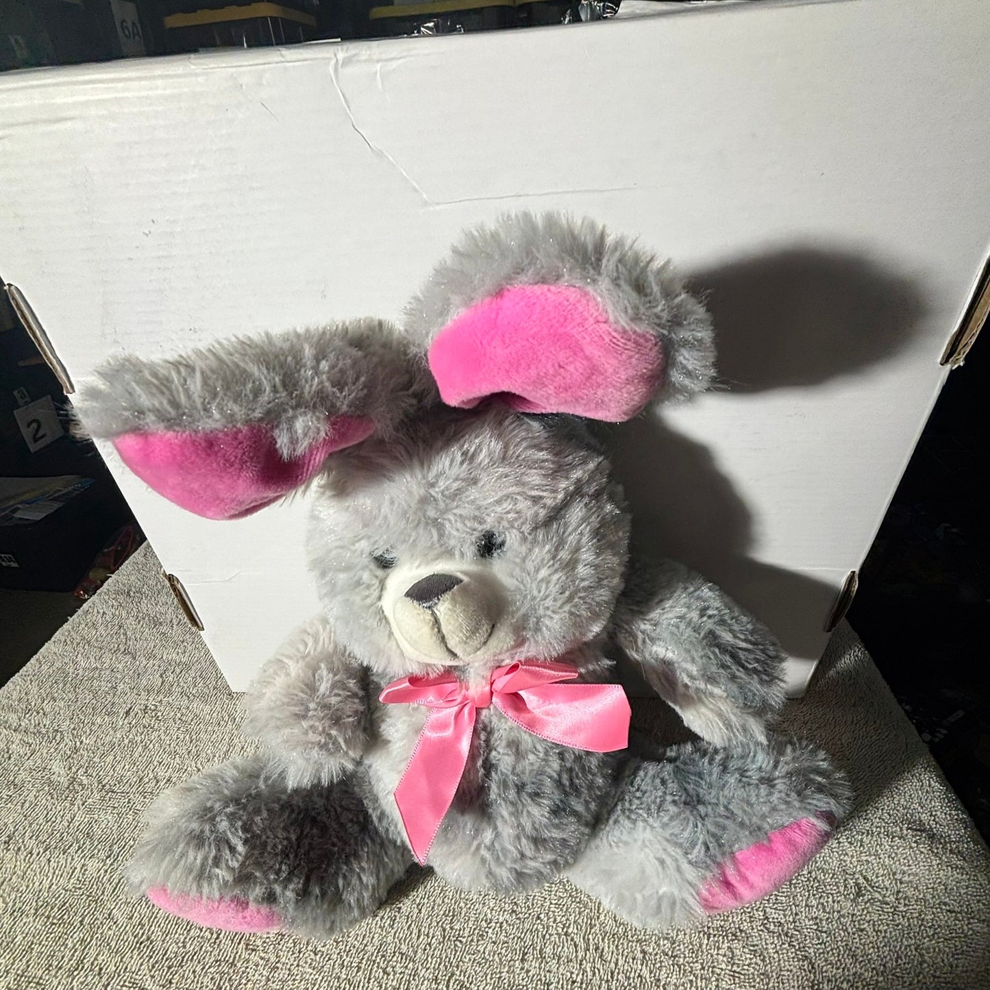 Kelly Gray Bunny- Plushie
