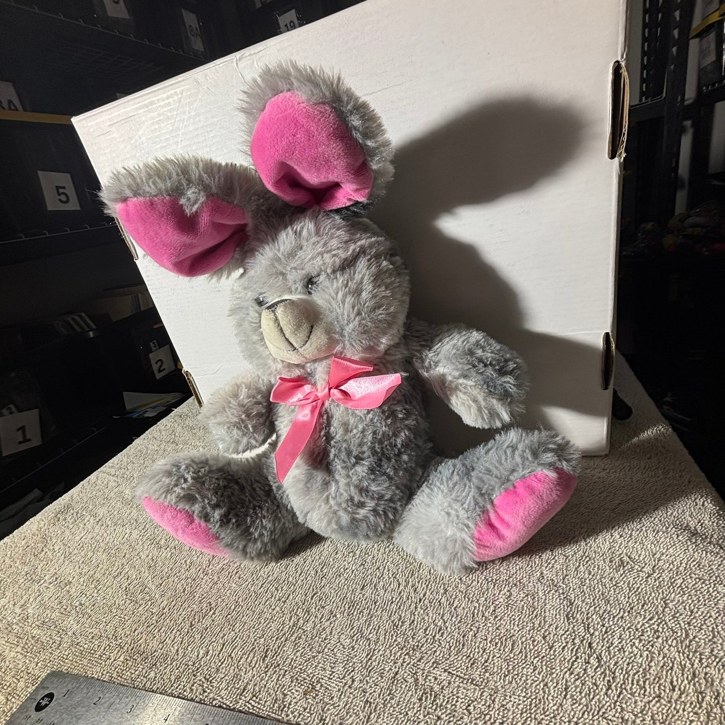Kelly Gray Bunny- Plushie