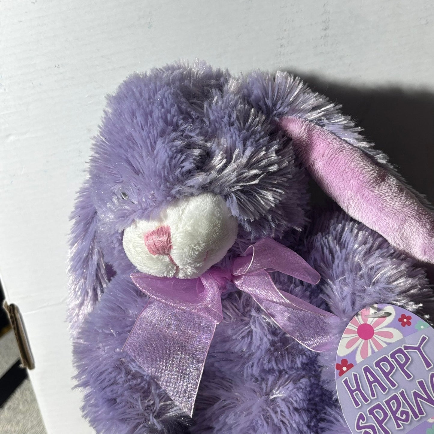 Happy Spring Purple Bunny - Plushie