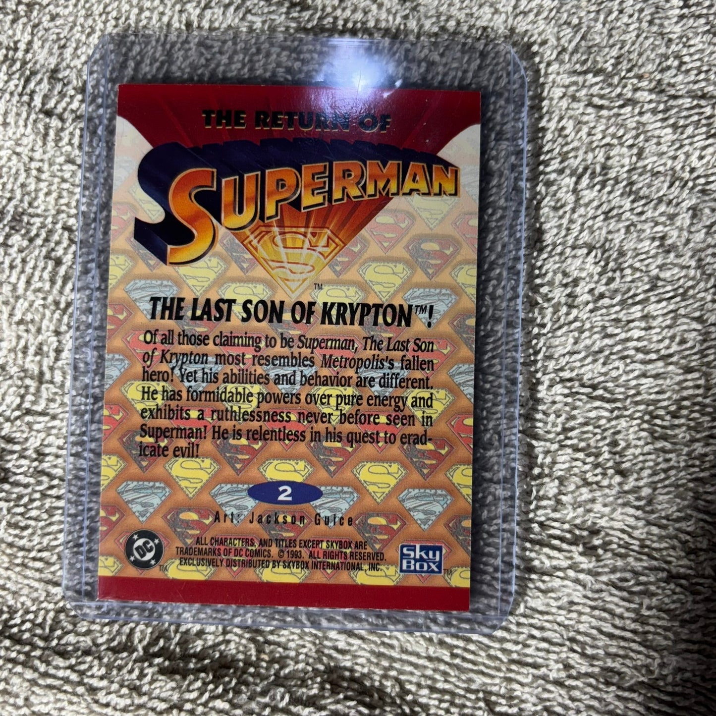 Vintage Superman - Trading Card
