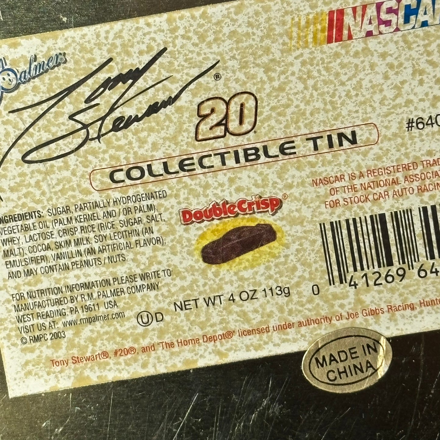 Nascar Tin Heart Box - Toy