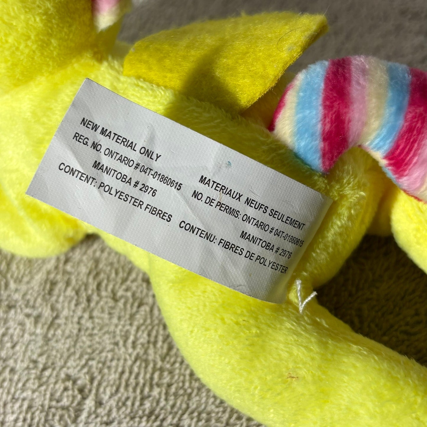 Yellow/Green Pony - Plushie