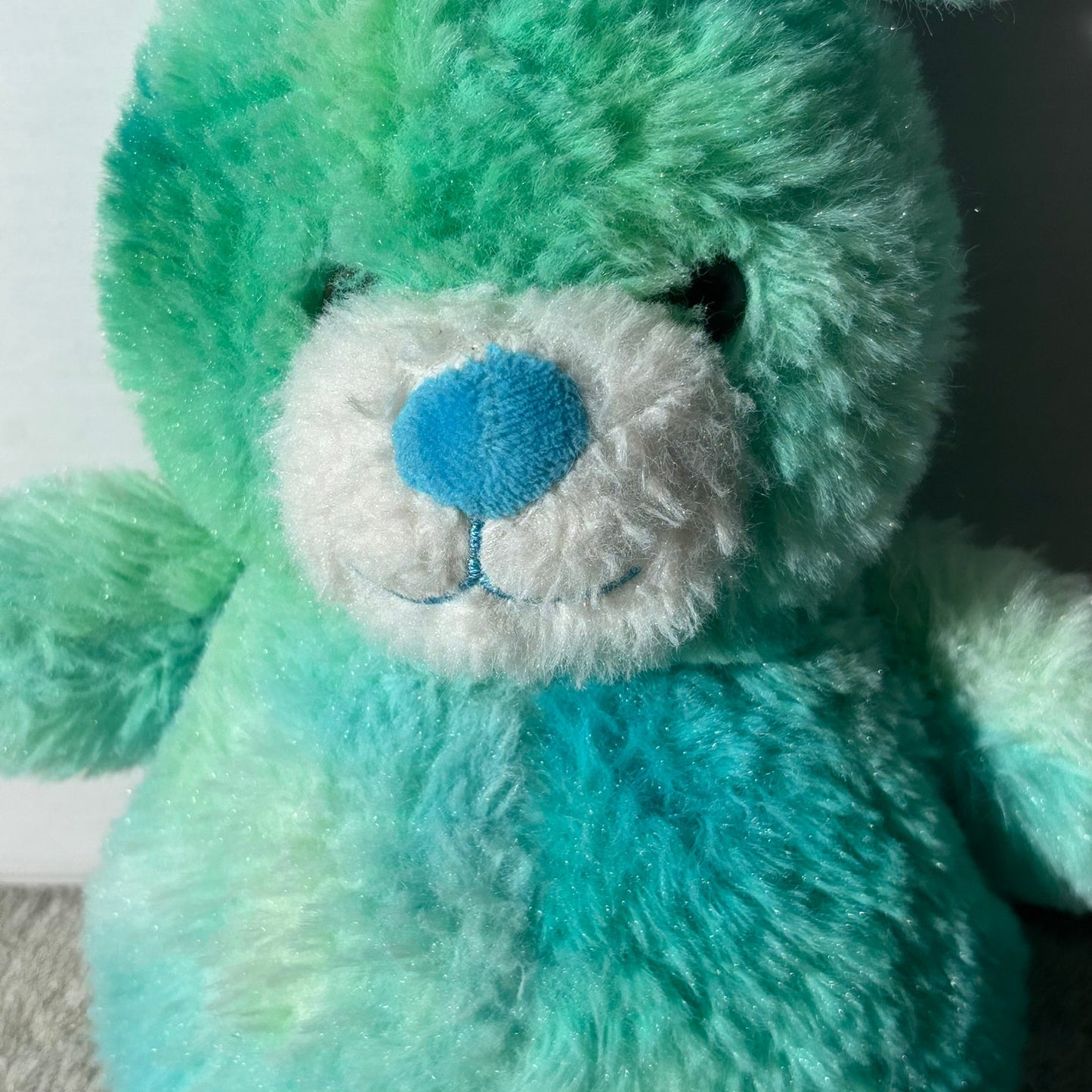 Aqua Green Blue Bear - Plushie