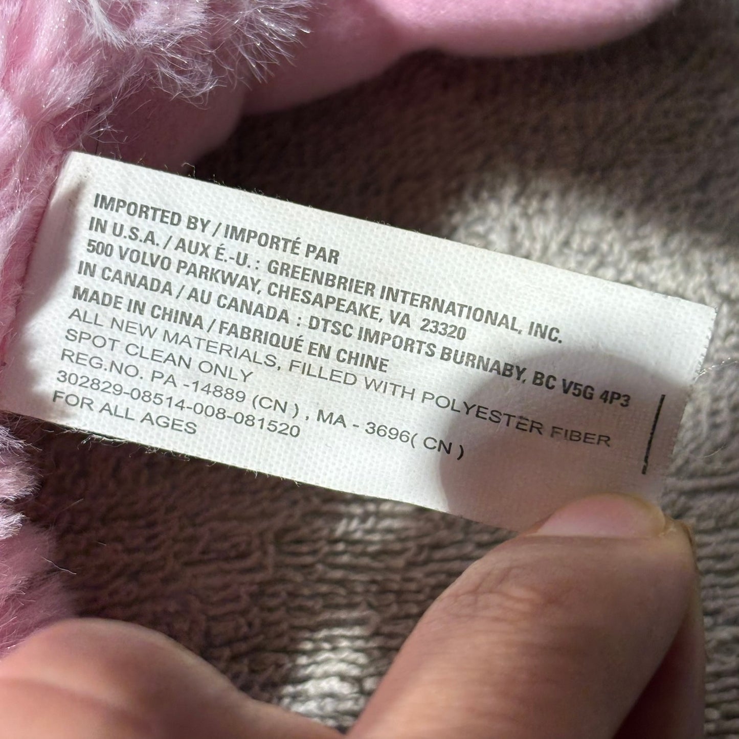 Pink Rabbit - Plushie
